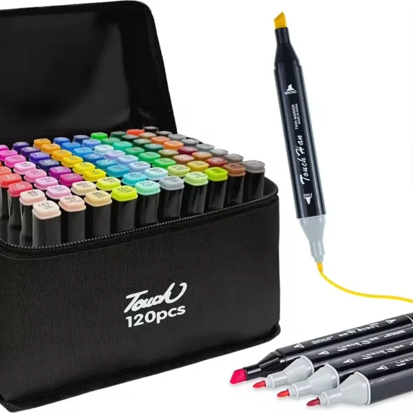 Set Marcadores Doble Punta X 120 Und Fun