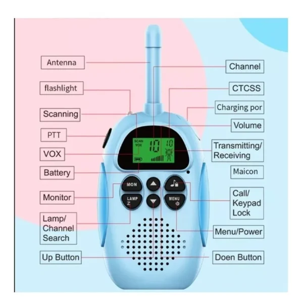 WALKIE TALKIE NIÑOS Y NIÑAS RECARGABLE - Image 5